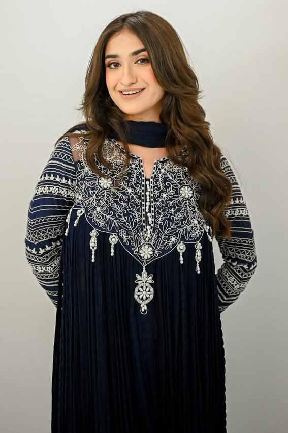 Maria Haseeb In Salomi Blue